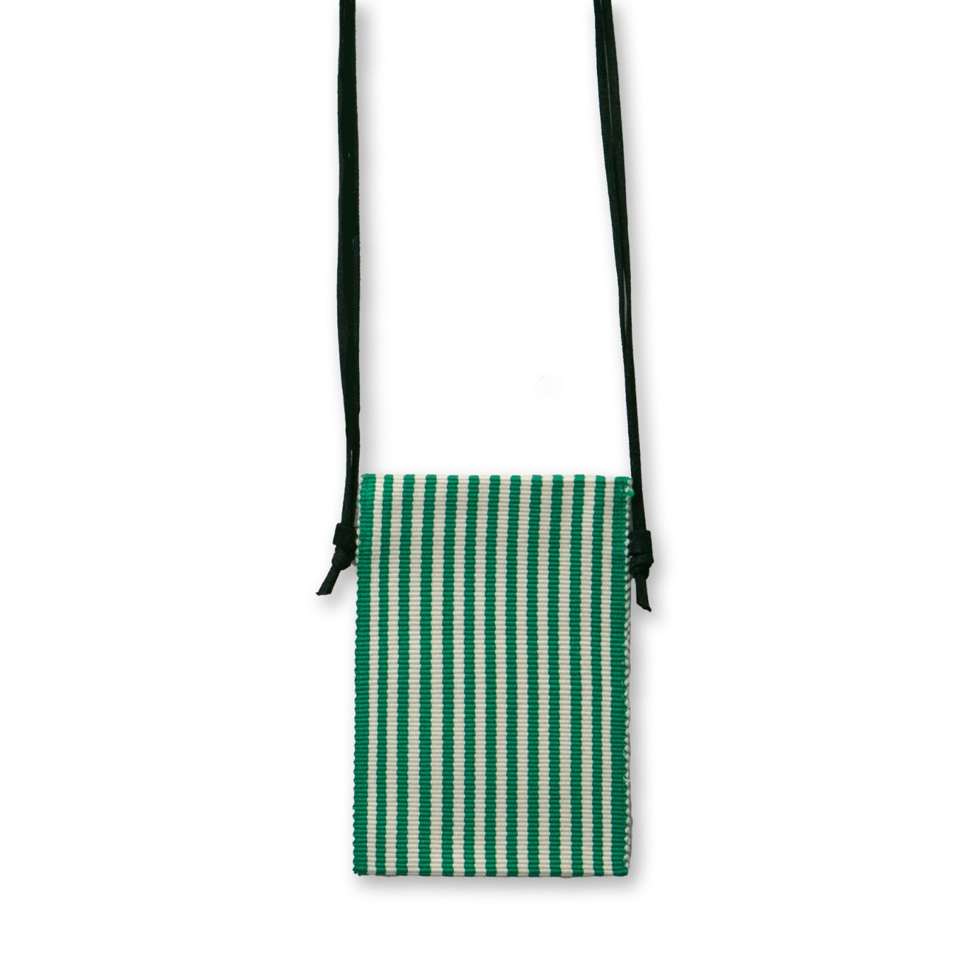 Striped Woven Phone Purse